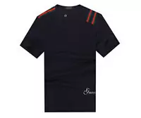 t-shirt gucci short sleeve hommes 2013 classic col rond saphir